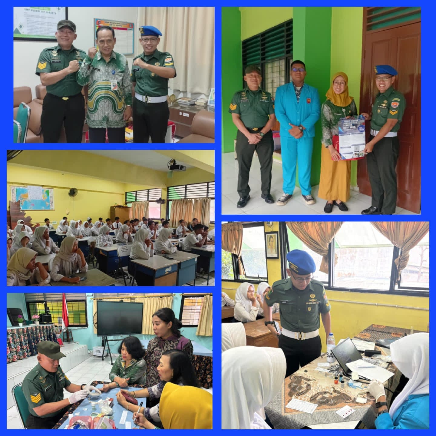 Bakti Sosial Keluarga Besar SMK Analis Kesehatan Ditkesad